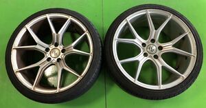 NT189 中古 INFORGED IFG-20 インフォージド ホイール 19×9.5J +40 PCD 114.3 タイヤ 245/35R19 2本のみ