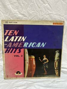 ◎K154◎LP レコード 10インチ/テン・ラテン・ヒット 第三集 TEN LATIN-AMERICAN HITS VOL.3/SLP-1038/マラゲーニア/ティコ・ティコ