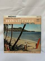 K377 LP レコード 10インチ 赤盤/ウェブリー・エドワーズとハワイ・コールズ・オールタイム・ヒット presents HAWAii CALLS ALL-TIME HITS_画像1