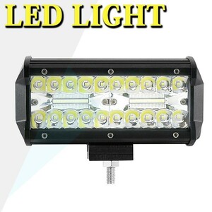 作業灯 投光器 前照灯 SM120W 12~24V兼用 照明 7インチ トラック フォグランプ LED ワークライト 120W ジムニー ランクル 12000LM 1個