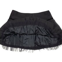 JILL STUART ジル スチュアート ブラック 裾チュールレース スカート サイズ4（約XLサイズ相当） タグ付き未使用 日本製_画像8