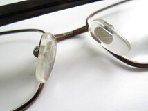 唐◆BURBERRY　TITANIUM　B 1287 TD　1212　バーバリー　スクエア型　ブラウン系　コンビ　眼鏡　中古品_画像8