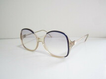 籠◆ビンテージ　レトロ　LUNETTES　SEINE　WHISPER　リュネッツ　クリアｘネイビー系　サングラス　眼鏡　程度良品_画像1