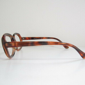 03◆1950's デッドストック ビンテージ 5枚丁番 セルロイド CORONA フィーリア ブラウン系 グラデーション 眼鏡 保管品の画像5