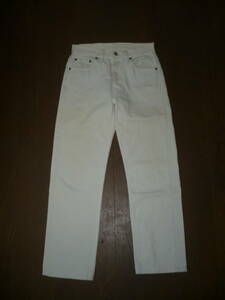 Levi's　リーバイス　５０１　白　W28　MADE IN USA　80s　vintage　ホワイトジーンズ　程度良好