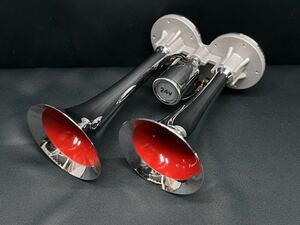 YP-200M Mini yan key horn height sound retro deco truck art 24V red coating chrome plating 200.e stock air horn 