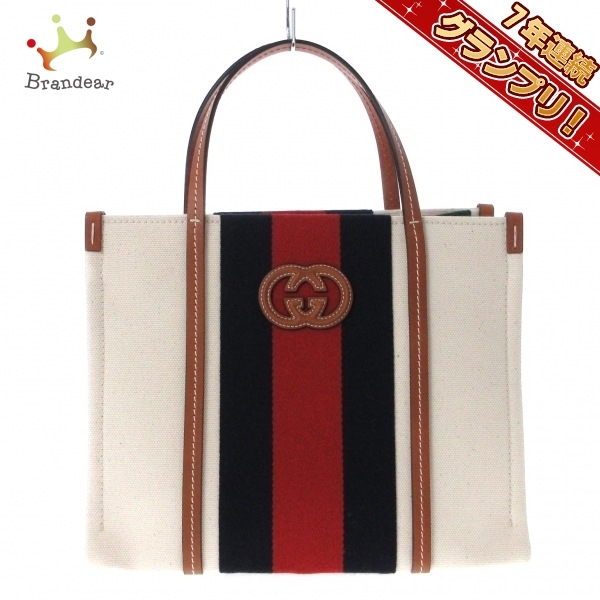 2023年最新】ヤフオク! -グッチ トートバッグ 白の中古品・新品・未