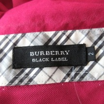 バーバリーブラックレーベル Burberry Black Label 半袖ポロシャツ サイズ2 M - ピンク メンズ トップス_画像3