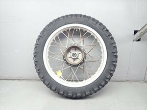 βEF26-2 カワサキ KL250R KL250D (S60年式) 絶版！ 純正リアホイール 振れ・リム打ち無し！タイヤは要交換で！