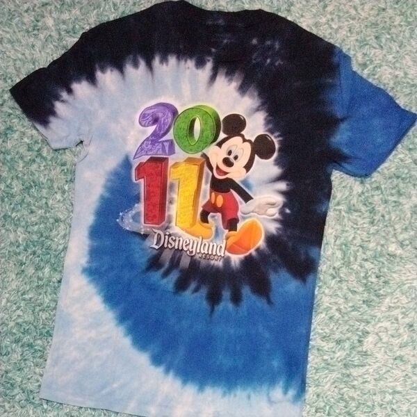 Tシャツ ヴィンテージ ビンテージ 半袖Tシャツ ディズニーリゾート ランド 2011 ミッキー 絞り染め