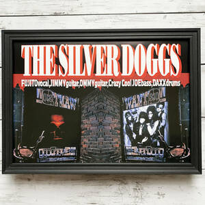 額装品◆THE SILVER DOGGS ザシルバードッグス /90年代/ポスター風広告/A4サイズ額入り/アートフレーム　YR01-1