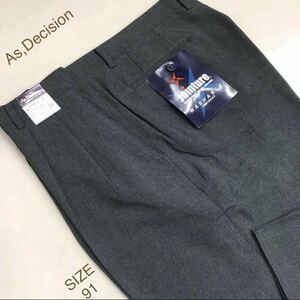 ★紳士服・工房【決算セール】新品★未使用 As'D ecision/COOL BIZ（クール・ビス）洗えるwashable！/GOLF/薄鈍色系/サイズ91/限定