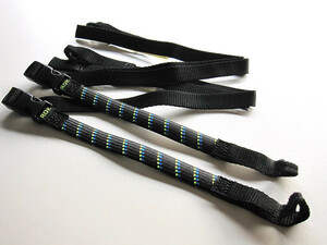 ROK straps ストレッチストラップ BP ブラック&ブルー×グリーン ストラップ長：310mm～1060mm/幅：16mm 2本セット 米国製