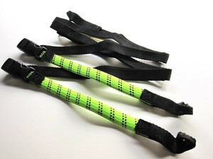 ROK straps ストレッチストラップ BP グリーン&ブラック ストラップ長：310mm～1060mm/幅：16mm 2本セット 米国製