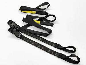 ROK straps ストレッチストラップ BP ブラック リフレクティブ ストラップ長：310mm～1060mm/幅：16mm 2本セット 米国製