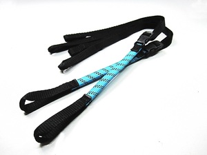 ROK straps ストレッチストラップ CM ブルー リフレクティブ ストラップ長：300mm～720mm/幅：12mm 2本セット 米国製