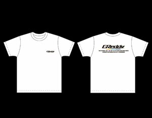 個人宅発送可能 TRUST トラスト GReddy ロゴTシャツ Tシャツ(2023) ホワイト XXL サイズ 文字色：ブラック (18001887)