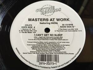 ★Masters At Work Featuring India / I Can't Get No Sleep 12EP★ qsju3