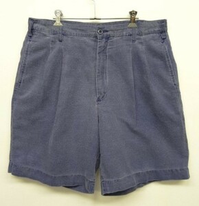 90s ヴィンテージ GAP ギャップ 旧タグ ツープリーツ リネンショーツ インディゴ VINTAGE 90年代 OLD GAP レア