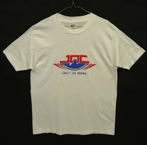 80s ヴィンテージ USA製 JOC (JUNIOR OFFICERS COUNCIL) シングルステッチ 半袖 Tシャツ ホワイト VINTAGE 80年代 アメリカ製
