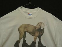 90s ヴィンテージ USA製 WILLIAM WEGMAN ROLLER ROVER FOTOFOLIO製 シングルステッチ 半袖 Tシャツ VINTAGE 90年代 アメリカ製 レア_画像3