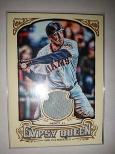 Hunter Pence 2014 Topps Gypsy Queen Game Used Memorabilia