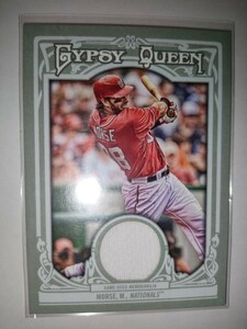 Mike Morse 2013 Topps Gypsy Queen Game Used Jersey