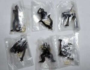 バンダイ　ガシャポン HGシリーズ仮面ライダーパート1ブラッククリアバージョン6体セット！
