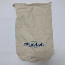 mont-bell/モンベル コットン 大きめ巾着袋 アウトドア アイボリー_画像3