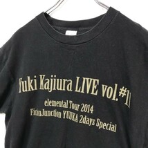 Yuki kajiura スタッフ限定Tシャツ 英字 バックプリント ブラック サイズM　梶浦由記_画像4