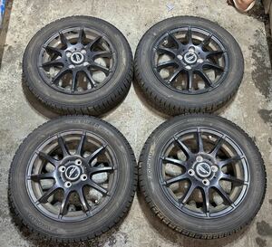 送料無料　155/65R14 75Q IG50 （YOKOHAMA）ice GUARD iG50 PLUS アルミホイール付き　PCD100 14×4.5J ET43 4本　C.34