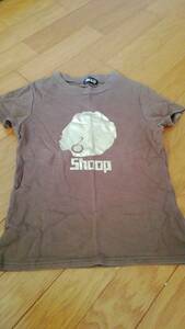 匿名配達送料無料★SHOOP　ブラウン系チビTシャツ　Baby Shoopロゴプリント