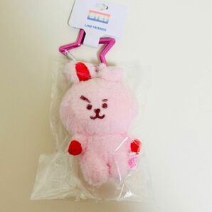 【新品未開封】BT21 COOKY クッキー 5周年 レインボーカラーマスコット ピンクレッド キディランド マスコット