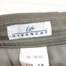 Life GIVENCHY ジバンシー ボーダー タイトスカート 9号(L) w64 グレージュ バックスリット ひざ丈 レディース 女性用 婦人_画像3