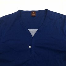 TAKEO KIKUCHI タケオキクチ レイヤード風 ヘンリーネック Tシャツ 1(S) 紺 ネイビー 半袖 国内正規品 メンズ 紳士_画像4