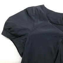 UNITED ARROWS GLR ユナイテッドアローズ ギャザー カットソー 38(M) 黒 ブラック パフスリーブ 日本製 国内正規品 レディース 女性用_画像5