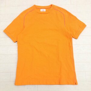 B&Y UNITED ARROWS ユナイテッドアローズ ワッフル生地 Tシャツ M オレンジ 半袖 国内正規品 メンズ 紳士