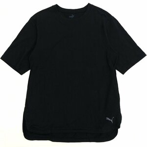 PUMA プーマ ロゴプリント ポケット Tシャツ S 黒 ブラック 半袖 国内正規品 メンズ 紳士