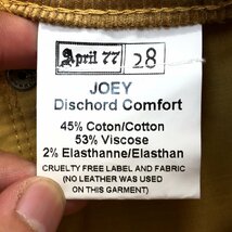 ●April77 エイプリルセブンティセブン JOEY ストレッチ スキニー コーデュロイ パンツ 28 w76 ブラウン系 ジョーイ メンズ 紳士_画像8