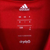adidas アディダス climacool ロゴプリント 吸水速乾 ドライ Tシャツ M 赤 レッド 国内正規品 メンズ 紳士_画像3