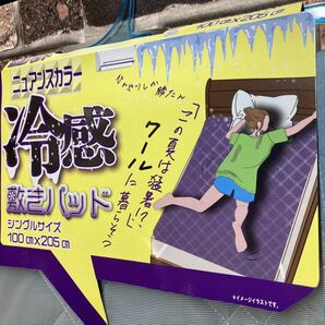 送料無料！さわった瞬間、冷え冷え度☆☆☆！冷んやり爽やか快適・接触冷感シングル敷きパッド(画像から)1枚の画像7