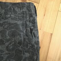 BAPE camo ハーフパンツ Mサイズ グレー a bathing ape shorts エイプ ベイプ アベイシングエイプ ショーツ 迷彩 w65_画像3