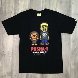 PUSHA-T × BAPE マイロ Tシャツ Sサイズ black a bathing ape baby milo Clipse エイプ ベイプ アベイシングエイプ m313