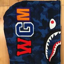 ★ムック限定★ ファイヤーカモ シャーク パーカー Sサイズ shark full zip hoodie a bathing ape BAPE fire camo エイプ ベイプ z5575_画像4