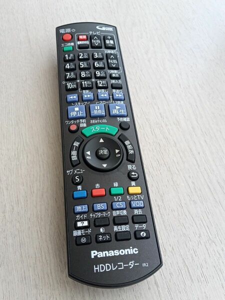 Panasonic HDDレコーダーリモコンN2QAYB000783 中古美品！