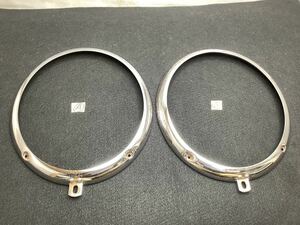  air cooling VW air cooling Volkswagen air cooling Beetle type 1 type 2 early bus chrome head light rim pair 
