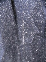 ei-1036　日本製スカート レディース　ボトム　スカート タイト　紺　サイズ9　紺に砂柄の長めのタイトスカート_画像5