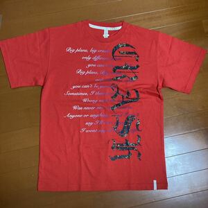 adapt design Tシャツ 赤　Lサイズ　メンズ　