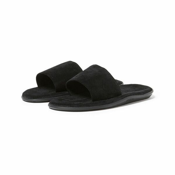 ★新品★nonnativeノンネイティブISLAND SLIPPERアイランドスリッパTRAVELER SANDAL COW SUEDEブラックBLACK黒25cmUS7ハワイhawaiiアメリカ