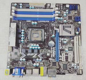 【中古パーツ】BIOS確認のみ、ASROCK Z68 PRO3-M マザーボード ＩＯパネル LGA1155 ■MB2188